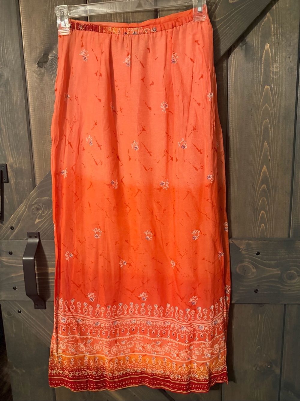 Requirements Vintage Ombré Design Maxi Skirt Small